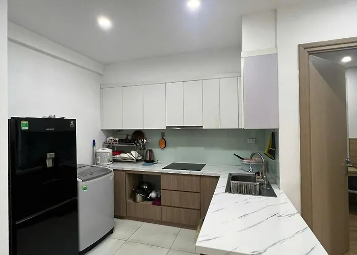 Căn hộ 65m2 2 phòng ngủ 3 Giường 2 phòng tắm riêng ở Hùng Thắng Hạ Long có bể bơi chung